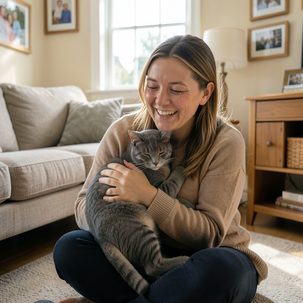 Lost cat Peggy reunited with family in Lancing after three years